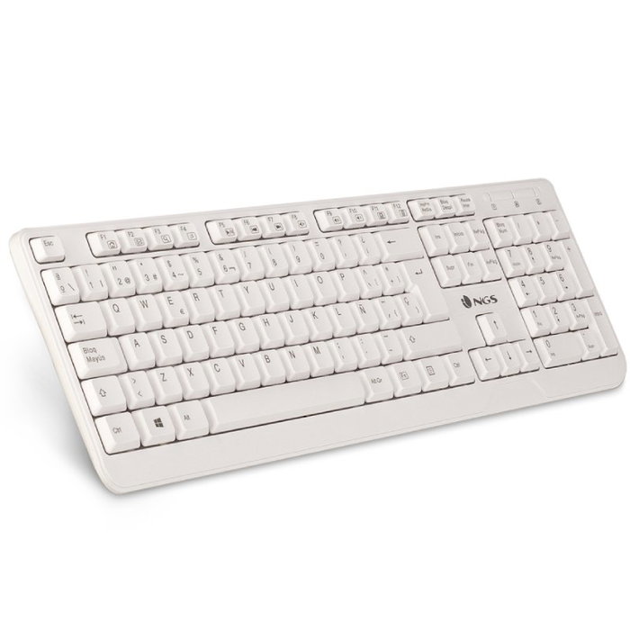 NGS Spike Teclado Blanco USB NGS Spike Teclado Blanco USB